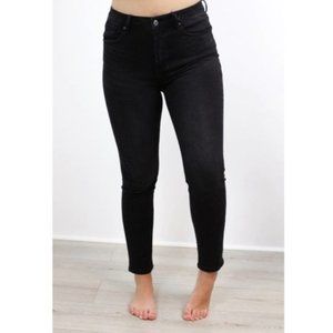 High Rise Black Skinny Jeans
